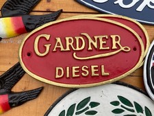 GARDNER DIESEL cast iron Wall sign - ENGINE plaque