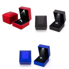 LED Engagement Ring Box Earring Gift Box Wedding Engagement Trinket Proposal UK