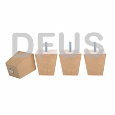 Wooden block furniture legs - 4x,