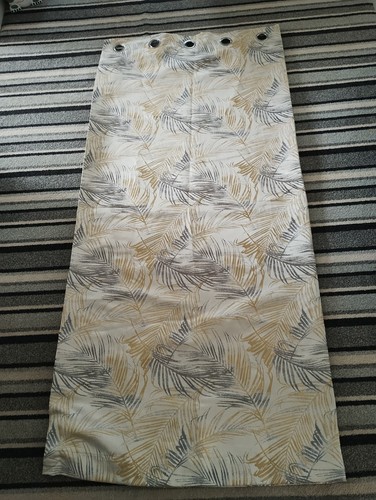 Grey and ochre dunelm palm - grey,