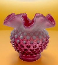 Vintage Fenton Glass Cranberry