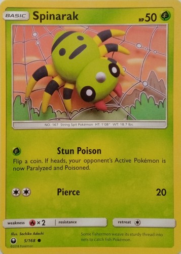 168 spinarak common - spinarak, |