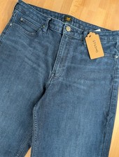 Lee Navy wide leg 3/4 length