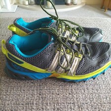 ADIDAS Kanadia TR 4 Mens Running Hiking Trainers Blue/Charcoal Design. UK 10.5