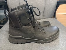 Ecco waterproof black leather walking boots size 13/48