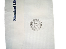 Postmark. STRATHAVEN - LANARKSHIRE. Solid arcs. Date 9/MR/87. VG.