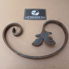 Wrought Iron Abstract Leaf Scroll