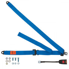 Front Static Seat Belt For Honda Z600 Coupe 1972-1974 Blue