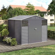 Venetian Metal Garden Shed 8 x 8.5 Garden Storage Sheds Summerhouse With Windows
