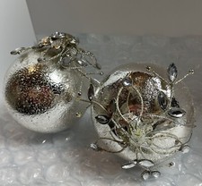 Silver Textured Crystal &