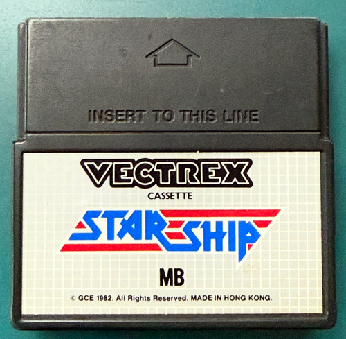 Starship vectrex game cart - starship,
