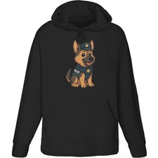 'German Shepherd Police Dog' Adult Hoodie / Hooded Sweater (HO055741)