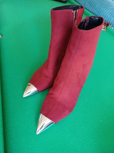 Size burgundy pointed silver - burgundy,