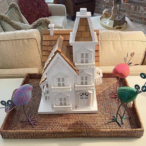 Victorian birdhouse pine - victorian,