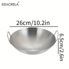 Large Stainless Steel Wok