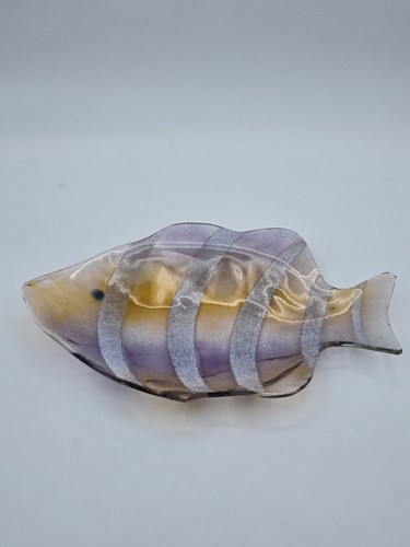 Decorative fused glass fish - glass,
