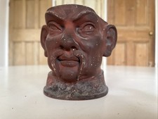 Antique Wilhelm Schiller & Sohn Chinese Soldier Figural Tobacco Jar Humidor WS&S