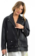 Muubaa Womens Black Leather