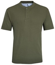 Mens Henley T-shirt Plain