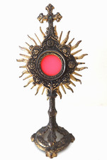 OLD RARE MINI MONSTRANCE GOLD