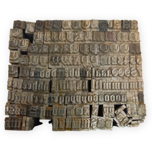 Vintage letterpress metal type - letterpress,
