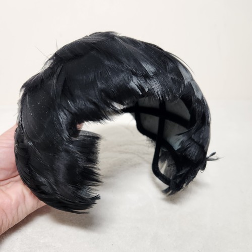 Vintage women black feather - women's,