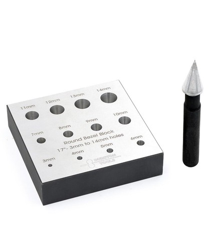 Bezel forming block holes - block,