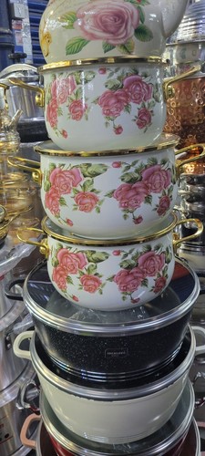 Enamel cooking pot - enamel,