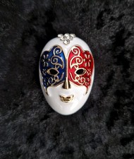 Statement Mask Brooch Vintage