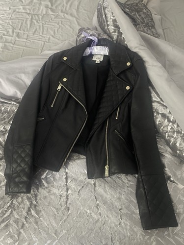 River island leather jacket - river,
