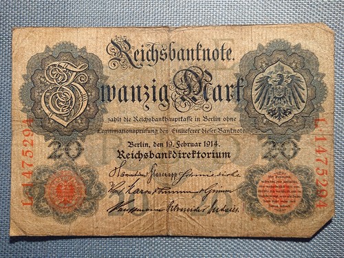 Old reichsbanknote banknote - old,