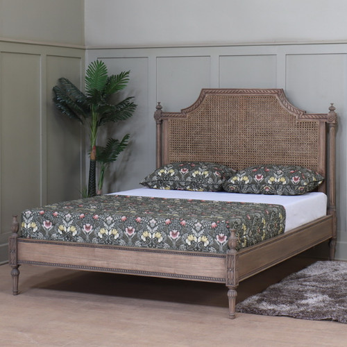 Rattan bed frame - bed,