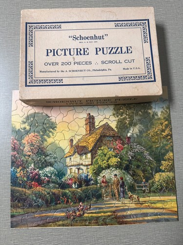 Schoenhut picture puzzle over - schoenhut,