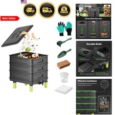 Worm Compost Bin 50L 3-Layer