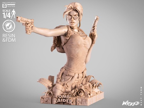 Lara croft bust - (fan,