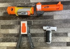 Nerf Attachment Accessories Scopes, Sniper Stand & Grip VGC Toy Dart Kids Foam 