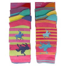 Ladies Bright Coloured Socks