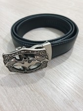 Batman Logo Silver Buckle Belt