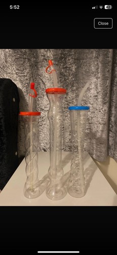 Long plastic slush bottle with - plastic,