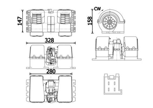Mahle interior blower fan - mahle,