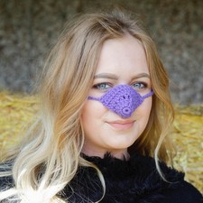 Nose Warmer Handmade Purple