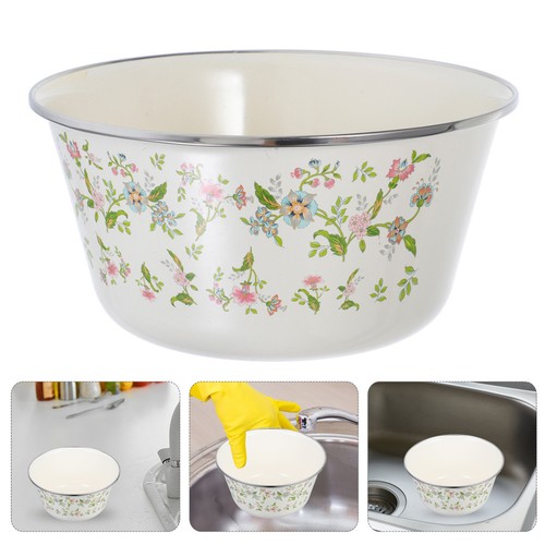 Reusable enamel mixing basin - reusable,