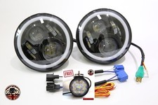 PAIR 7" LED BLACK HALO