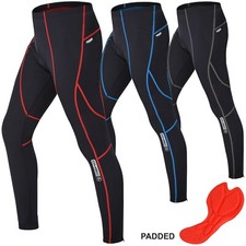 DEKO Men's Cycling Tights Thermal Padded Pants Cycle Long padded Trouser