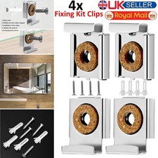 4pcs Chrome Mirror Wall