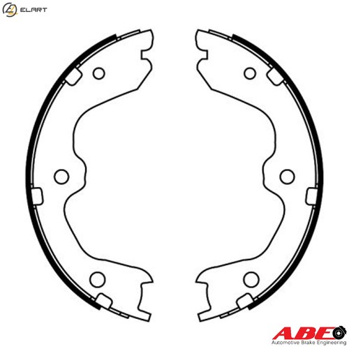Brake shoe set parking - brake,