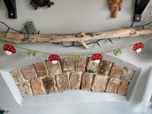 Mushroom garland - mushroom, gift