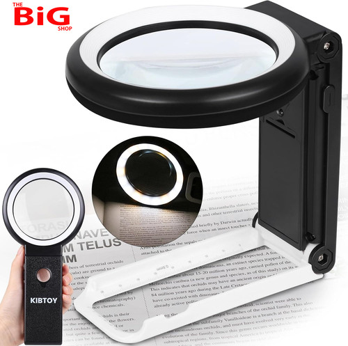 Magnifying glass with light - glass,