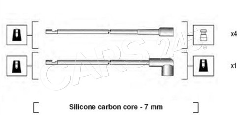 Ignition cable set for alfa - cable,