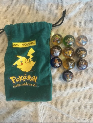 Pokémon glass marbles set - pokémon,